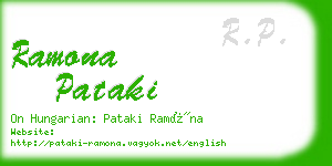 ramona pataki business card